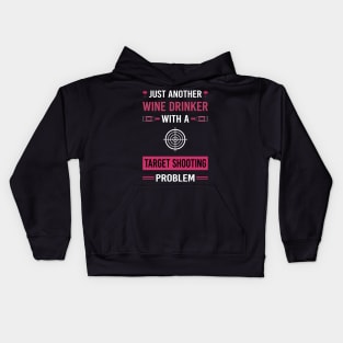 Wine Drinker Target Shooting Kids Hoodie